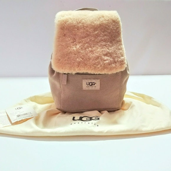 UGG Handbags - NWT UGG NORDIE Genuine Suede & Shearling Backpac